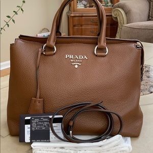 Guaranteed Authentic Prada 1BA063 2-way bag.